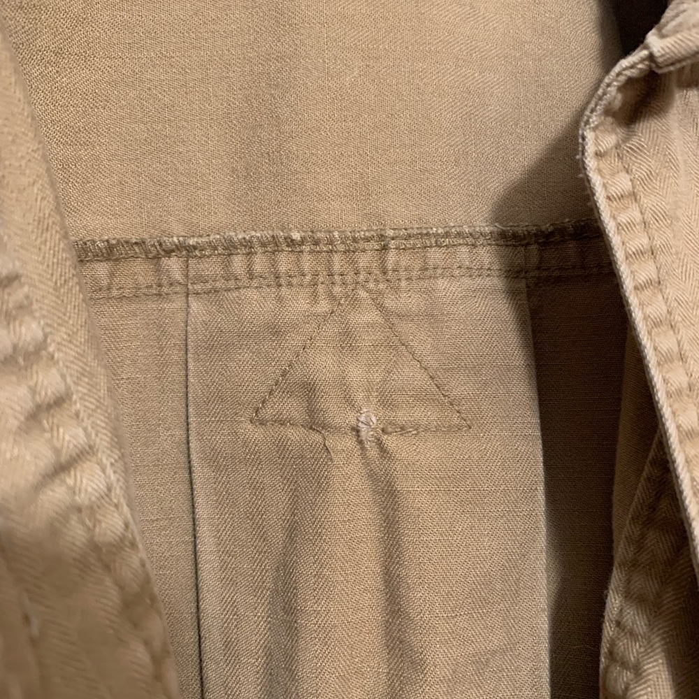 Ralph Lauren Military Jacket Cotton Tan Beige Size 4 - Picture 8 of 8